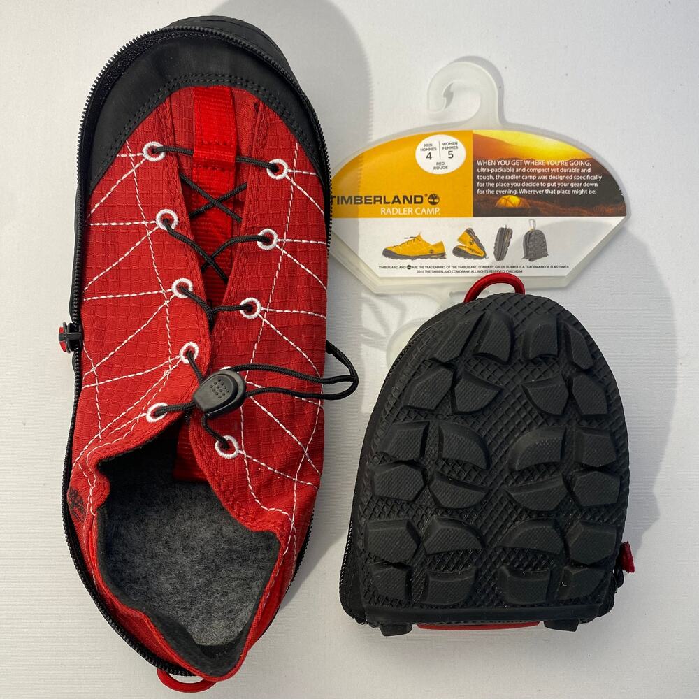 NEW Timberland Radler Camp Shoes RED - Men's Size 4